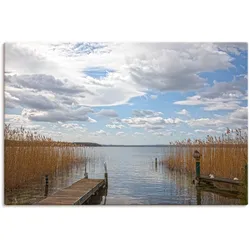 Artland Leinwandbild »Idylle am Ratzeburger See«, Seebilder, (1 St.), auf Keilrahmen gespannt Artland Farbe Bild(er): blau