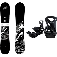 F2 Set Snowboard Blackdeck Wide Schwarz 155xw cm +