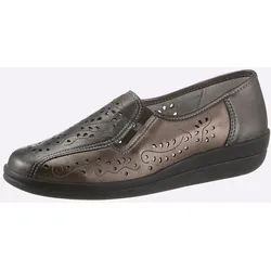 Slipper CLASSIC, Damen, Gr. 40, braun (bronzefarben), Glattleder, klassisch, Schuhe