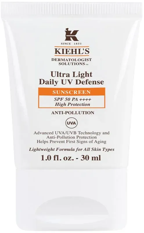 Kiehl's Ultra Light Daily UV Defense ultra-leichtes Schutzfluid für alle Hauttypen, selbst für empfindliche Haut SPF 50+ 30 ml