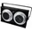 2xPAR-36 DMX Schwarz