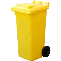 Abfall- und Wertstoffsammelbehälter / 2-Rad Container (F) -  gelb / gelb / 480