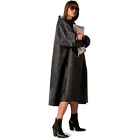 RAINKISS Regenponcho Schwarz Einheitsgröße