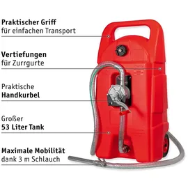 WALTER WERKZEUGE Kraftstofftrolley Rot
