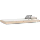 vidaXL Massivholzbett 100 x 200 cm Braun