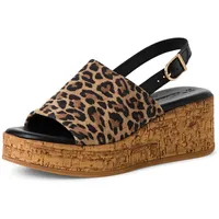 TAMARIS Sandalette Damen Keilabsatz braun,EU 38