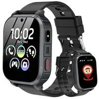4G Smartwatch Kinder, Kinder Smartwatch mit GPS und Telefon, HD Videoanruf, SOS, Schulmodus, Spiel, Wecker, Smart Watch mit SIM, Wasserdicht Kinderuhr Handy Geschenk für Jungen Mädchen Student, Black
