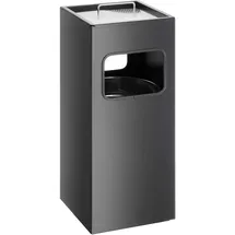 Durable Papierkorb Metall mit Ascher, eckig,