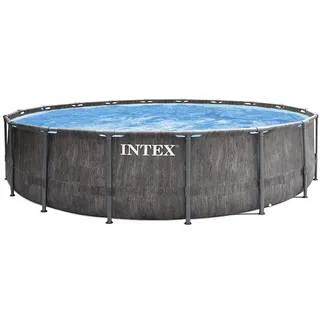 Intex Greywood Prism Frame Pool Set 457 x 122 cm inkl. Filterpumpe