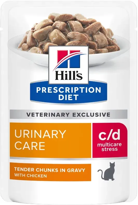 Hills Prescription Diet c/d Urinary Stress Huhn Frischebeutel Katze 85g (Rabatt für Stammkunden 3%)