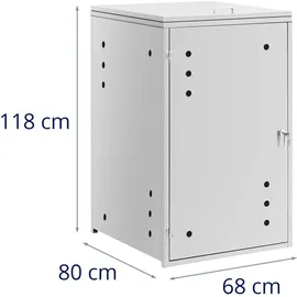 Uniprodo Mülltonnenbox - 240 l - Luftlöcher