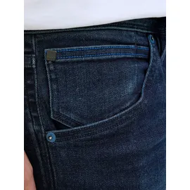 JACK & JONES "JJIRICK JJFOX SHORTS CB 310 SN", Herren, Gr. XS, N-Gr, blau denim pack:am 316, Web, Obermaterial: 70% Baumwolle, 28% Polyester, 2% Elasthan, unifarben, regular fit kniefrei, Hosen Shorts, im Four-Pocket Style