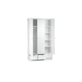 Finori Drehtürenschrank Landwood 120 x 200 x 51 cm Weiß