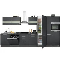 kochstation Küchenzeile KS-Luhe 390 cm grau