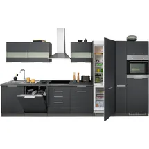 kochstation Küchenzeile KS-Luhe 390 cm grau