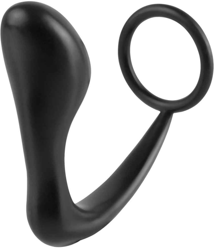 Analplug mit Penisring | Doppelte Stimulation für P-Punkt, längere Erektion analfantasy collection Analdehner 1 St schwarz