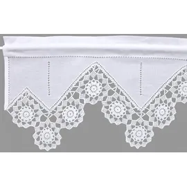 HOSSNER - ART OF HOME DECO Querbehang Stangendurchzug 120 x 50 cm Weiß 1 St