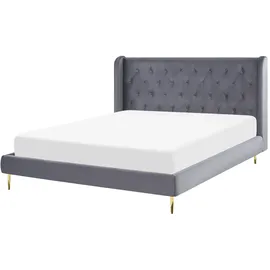 Beliani Forbach 140 x 200 cm Grau
