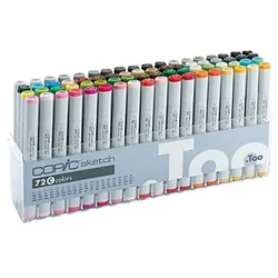 COPIC® Sketch C Layoutmarker-Set farbsortiert 1,0 + 6,0 mm, 72 St.