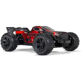 Arrma 1/16 Mini KRATON 3S DSC 4X4 RTR – Brushless Speed Monster Truck – 80+ km/h High-Speed Basher – Schwarz/Rot