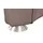 HIMOLLA Relaxsessel 4217 Leder 96 x 107 x 91 cm Braun mit Kopfteil