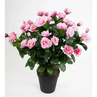 Seidenblumen Roß Azalee 40cm rosa-pink im Topf ZF Kunstpflanzen