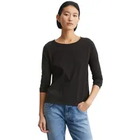 Marc O'Polo Longsleeve aus Baumwolle mit Logo-Detail, Black, S