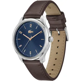 Lacoste Lisbon braun, Armbanduhren, Kinder, Quarzuhr, Armbanduhr, Herrenuhr, Mineralglas, Lederarmband