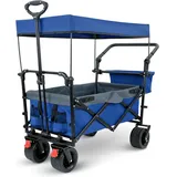 deluke Bollerwagen KILI faltbar blau