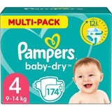 Pampers Windeln Baby Dry Gr.4 Maxi 7-18kg Monatsbox, 174 Stück