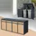 ML-Design Mülltonnenbox 264 x 116 cm anthrazit/lärchenoptik
