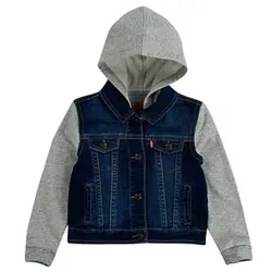Levi's® Kids Boys Jeansjacke mit Sweatärmel und Kapuze, 74