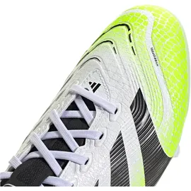adidas Predator League 2G/3G AG Herren Cloud White/Core Black/Lucid Lemon 43 1/3