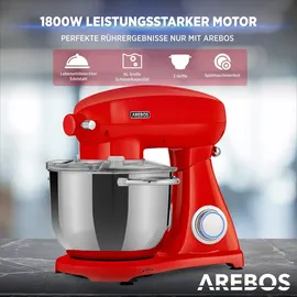 Arebos Retro 1800 W rot