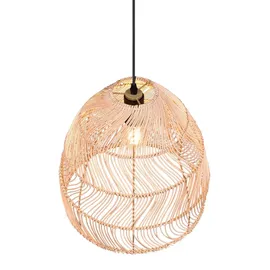 Trio Lighting Rike 1-flg. Ø 35 cm Rattan naturbelassen