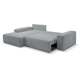 werk2 Eckcouch Cord 2-Sitzer Grau