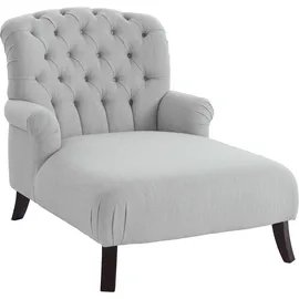 Home Affaire Loveseat HOME AFFAIRE "Amiens Sessel Loungesessel", grau (hellgrau), B:93cm H:94cm T:144cm, Struktur fein (100% Polyester);Samtoptik (100% Polyester), Sessel, mit wunderschöner Knopfheftung im Rücken