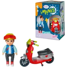 Zapf Creation BABY born Minis - Playset Simon mit Minis-Puppe mit Roller und Helm, 906118 Zapf Creation
