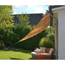 Haushalt International Sonnensegel Sichtschutz 3,6x3,6x3,6m beige UV-Schutz wasserabweisend 62315