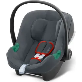 Cybex Gold Kinderwagen EOS Basic Trio-Set inkl. Babyschale Aton B2 i-Size und Babyschalen-Adapter, Reisesystem, Ab Geburt bis 22 kg (ca. 4 Jahre), Lava Grey