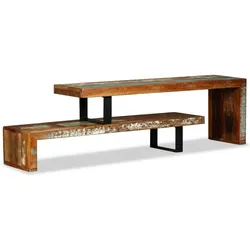 vidaXL TV-Schrank Altholz Massiv