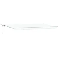 VidaXL Automatische Einziehbare Markise mit LED Weiß 600x300 cm