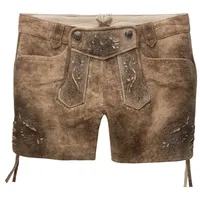 Spieth & Wensky Shorts Alysa mit floralen Motivstickereien braun 40