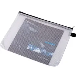 Eichner Reißverschluss-Sammelbeutel B5 aus Kunststoff, schwarzer Reißverschluss 295 x 235 mm