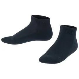 Falke Unisex Kinder Sneakersocken Family K Sn nachhaltige Baumwolle kurz einfarbig 1 Paar, Blau Dark Marine 6170, 27-30 - 27-30