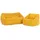 I.C.O.N. Icon Cecilia Kinder Sofa mit Sitzsack, Gelb, Flauschiger Cord Stoff, Sitzsack Cord mit Füllung, Bequemer Kinder Sessel, Kuschelsessel, Lese Sessel, Schlafzimmer, Kinderzimmer, Jugendzimmer