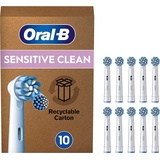 Oral B Oral-B Pro Sensitive Clean Aufsteckbürsten für elektrische Zahnbürste, 10 Stück, sanfte Zahnreinigung, X-Borsten, Original Oral-B Zahnbürstenaufsatz, briefkastenfähige Verpackung, Made in Germany