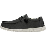 Hey Dude - Herren Wally Stretch Canvas Wally Slip-On Schuhe, Black, 45 EU