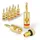 Sonero Bananenstecker Premium (8er-Set) für alle Lautsprecherkabel mit einem Durchmesser von max. 6mm2, 4 Stück mit Farbcodierung (4x rot, 4x schwarz), 24k vergoldet