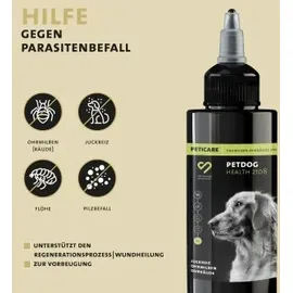 Peticare Anti-Parasiten Mittel für Hunde-Ohren 50 ml